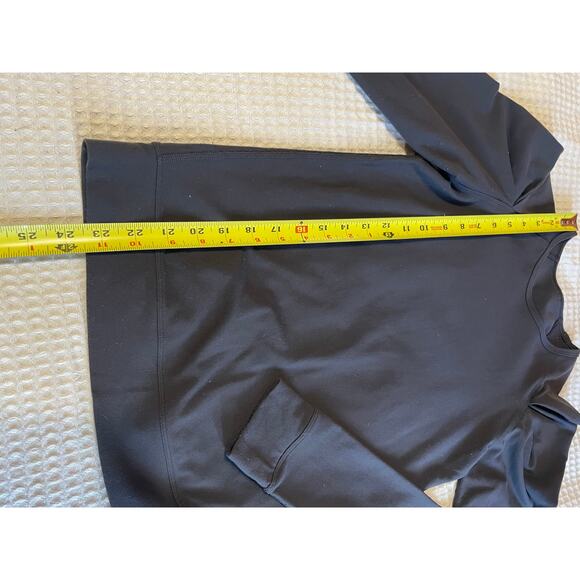 Lululemon Lab City Pullover Puff Long Sleeve Athletic Top Soot Black Size 6 - Picture 8 of 10